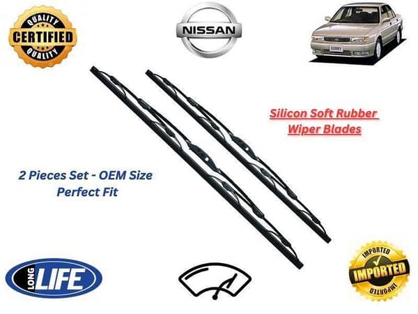 Daihatsu Sunny B13 Silicone Soft Rubber Wiper Blades - 2 Pieces Set