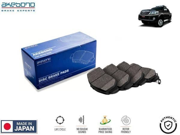 Akebono Rear Brake Pads for Toyota Vigo Champ 2004-2015 - Made in Japan