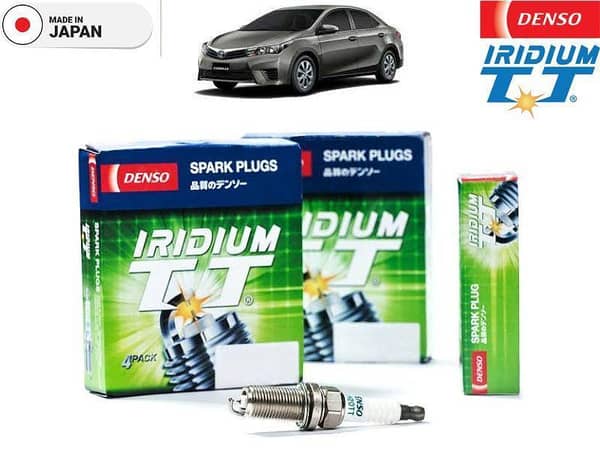 Toyota Corolla Gli 2014-2024 Denso Iridium Twin Tip Spark Plugs 4 Pieces - Made in Japan