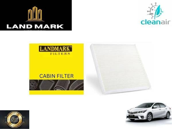 Toyota Corolla Altis 2014-2018 Land Mark Cabin Filter - Effective AC Flow Filteration