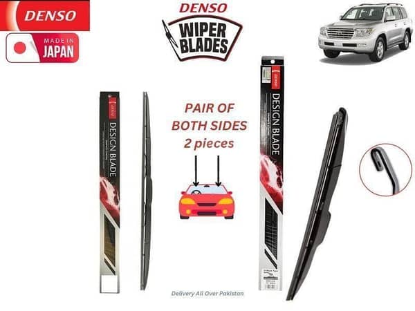 Toyota Land Cruiser 2007-2015 Denso Wiper Blade Set - Made in Japan