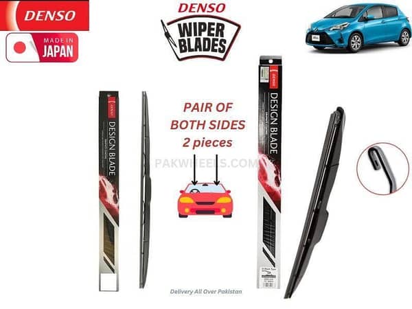 Denso Wiper Blade Set for Toyota Vitz Hybrid (2017-2021) - Made in Japan