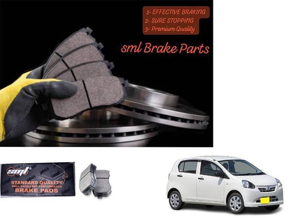 Daihatsu Mira Es 2006-2023 Front Disc Brake Pad - SML Brake Parts - Advanced Braking