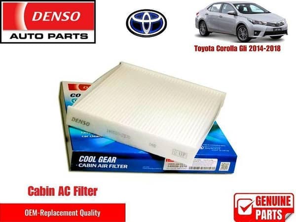 Toyota Corolla Gli 2014-2018 Denso Genuine Cabin Filter - Toyota OEM Quality