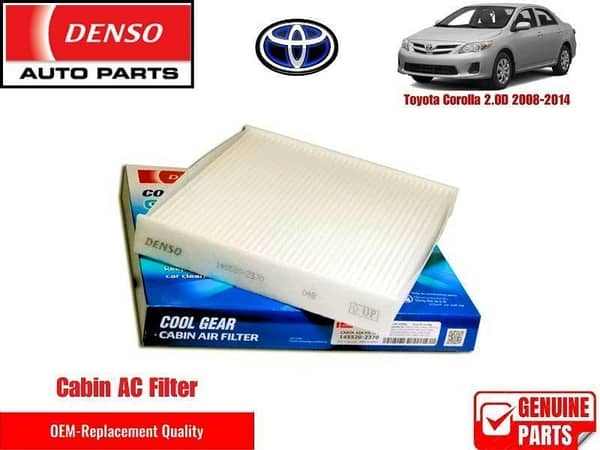 Toyota Corolla 2.00 2008-2014 Denso Genuine Cabin Filter - Toyota OEM Quality