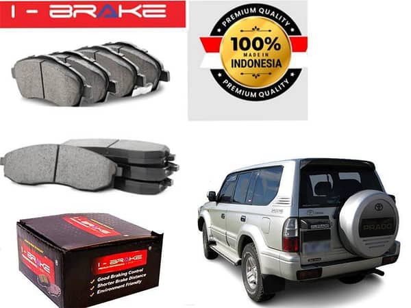Front Brake Pad for Toyota Prado 2001-2008 by I-Brake, Made in Indonesia