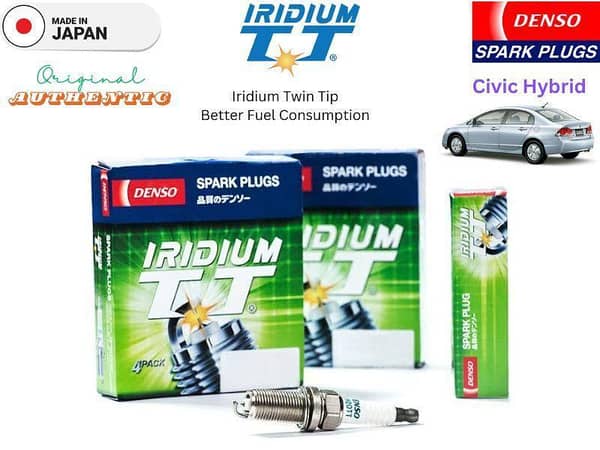Honda Civic Hybrid Iridium Twin Tip Spark Plugs 4 Pcs