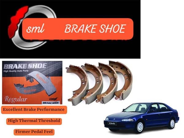 Honda Civic 1992-1996 EXI & VTI Rear Brake Shoe - SML Brake Parts - Advanced Braking