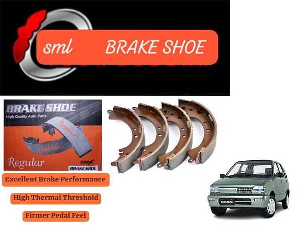 Suzuki Mehran 2012-2019 Rear Brake Shoe - SML Brake Parts - Advanced Braking
