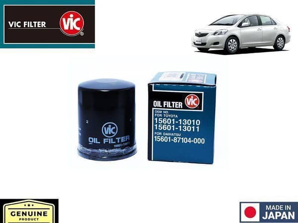 VIC Oil Filter for Toyota Belta 2005-2012 - Made in Japan