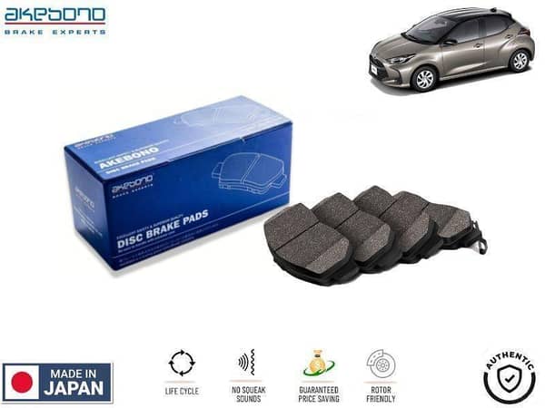 Front Brake Pads for 2019-2024 Toyota Yaris Japan Assembled - Akebono, Made in Japan
