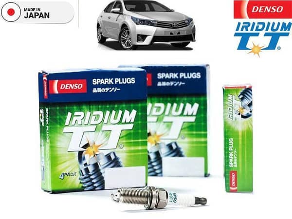 Toyota Corolla Xli 2014-2024 Denso Iridium Twin Tip Spark Plugs 4 Pieces - Made in Japan