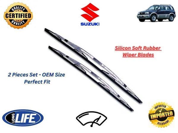 Suzuki Escudo Silicone Soft Rubber Wiper Blades - 2 Pieces Set
