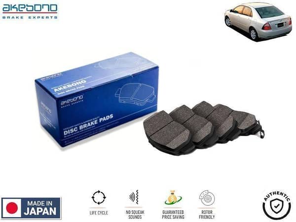 Toyota Corolla X Rear Brake Pads Akebono - Made in Japan