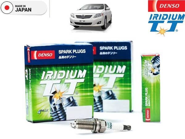 Toyota Corolla Xli 2008-2014 Denso Iridium Twin Tip Spark Plugs 4 Pieces - Made in Japan