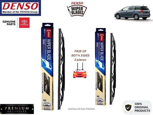 Toyota Wish 2003-2009 Denso Wiper Blade - 2 Pcs Set - Denso Premium