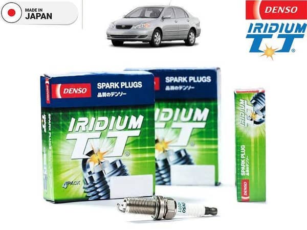 Toyota Corolla Xli 2002-2008 Iridium Twin Tip Spark Plugs 4 Pieces - Made in Japan