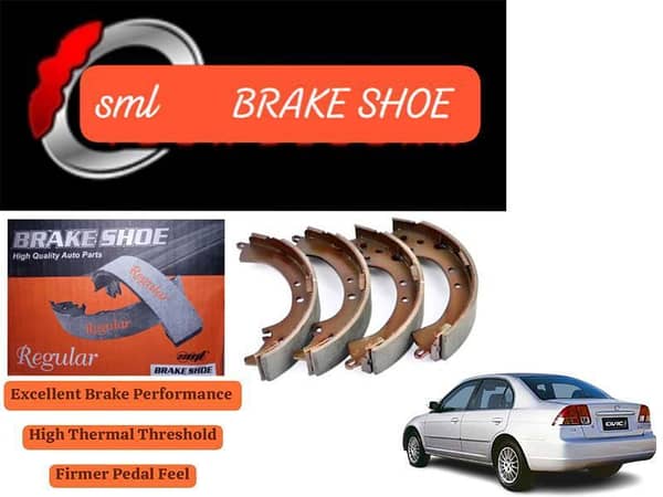 Honda Civic Prosmatec 2004-2006 Rear Brake Shoe - SML Brake Parts - Advanced Braking