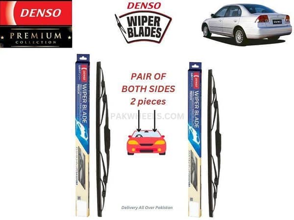 Honda Civic 2001-2004 Denso Wiper Blade - 2 Pcs Set - Denso Premium