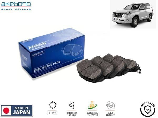 Akebono Front Brake Pads for Toyota Prado 2009-2024 - Made in Japan