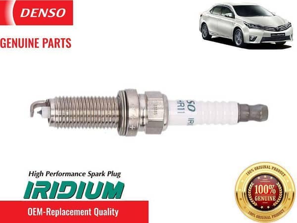 Toyota Corolla Altis 1.6 2014-2024 Denso Iridium Spark Plugs 4 Pcs