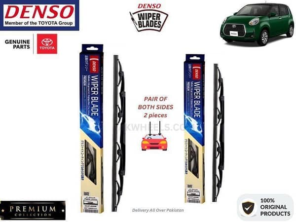 Toyota Passo Moda 2016-2024 Denso Wiper Blade - 2 Pcs Set - Denso Premium