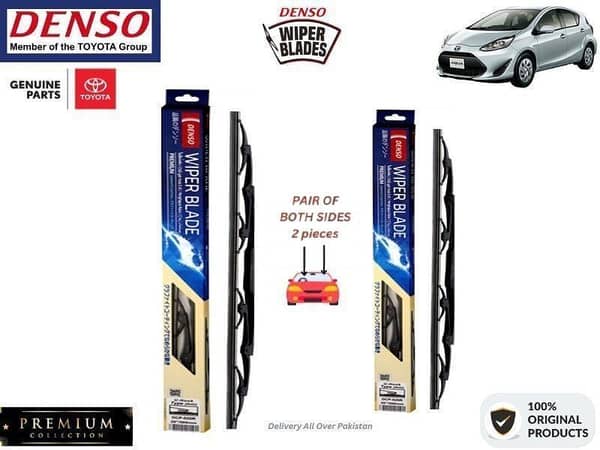 Toyota Aqua 2017-2021 Denso Wiper Blade - 2 Pcs Set - Denso Premium