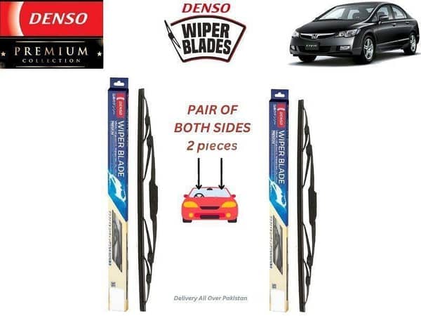 Honda Civic 2006-2012 Denso Wiper Blade - 2 Pcs Set - Denso Premium