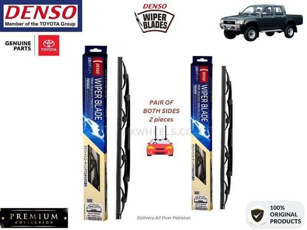 Toyota Hilux 1988-1997 Denso Wiper Blade - 2 Pcs Set - Denso Premium