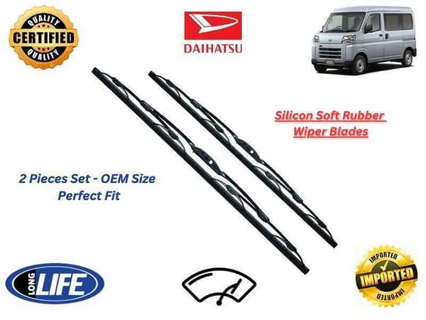 Daihatsu Hijet Van Silicone Soft Rubber Wiper Blades - 2 Pieces Set