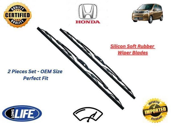 Honda Life Silicone Soft Rubber Wiper Blades - Set of 2