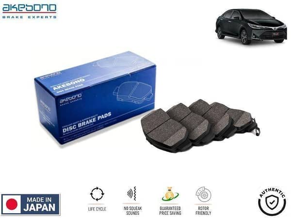 Toyota Corolla Altis 2018-2024 Front Brake Pads Akebono - Made in Japan