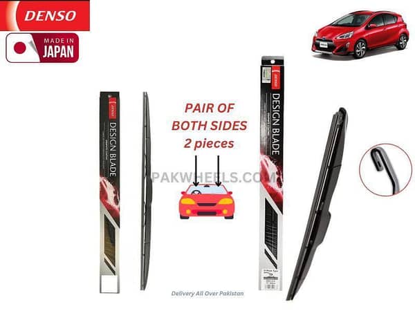 Toyota Aqua 2014-2017 Denso Wiper Blade - 2 Pcs Set - Made in Japan