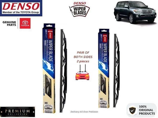 Toyota Land Cruiser 2007-2015 Denso Wiper Blade - 2 Pcs Set - Denso Premium