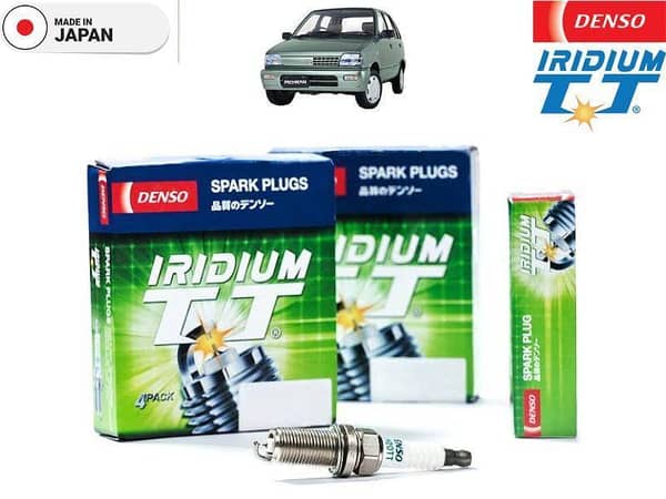 Suzuki Mehran EURO 2012-2019 Denso Iridium Twin Tip Spark Plugs | 3 Pcs - Better Fuel Economy