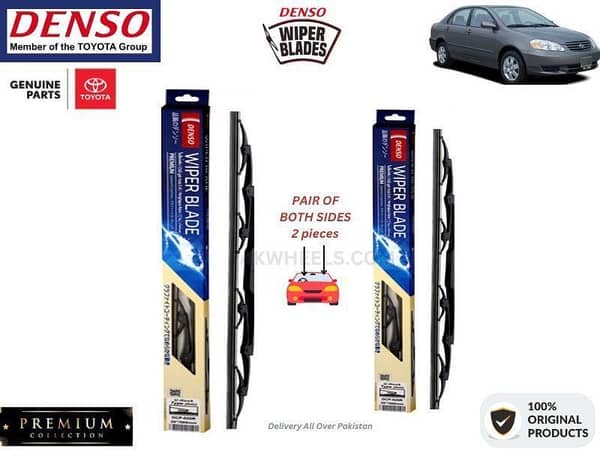 Toyota Corolla 2002-2008 Denso Wiper Blade - 2 Pcs Set - Denso Premium