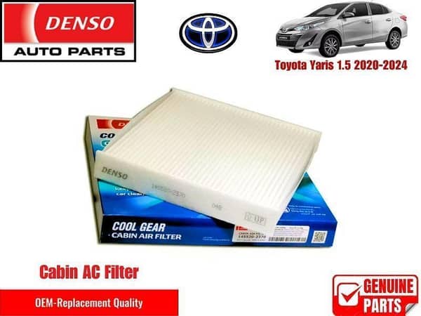 Toyota Yaris 1.3 2020-2024 Denso Genuine Cabin Filter - Toyota OEM Quality