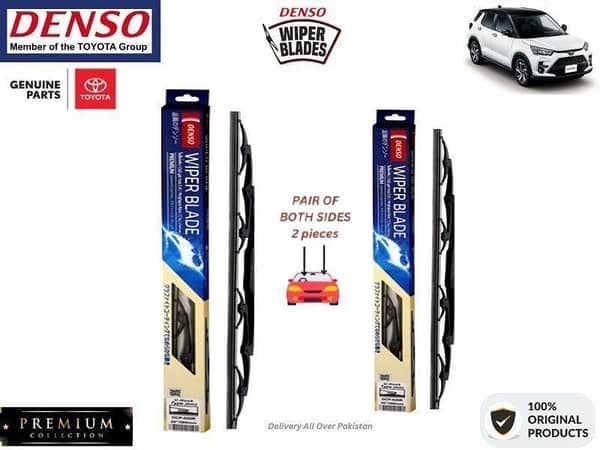 Denso Wiper Blade Set for Toyota Razie 2019-2024 - 2 Pieces