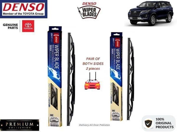 Toyota Fortuner 2016-2024 Denso Wiper Blade - 2 Pcs Set - Denso Premium