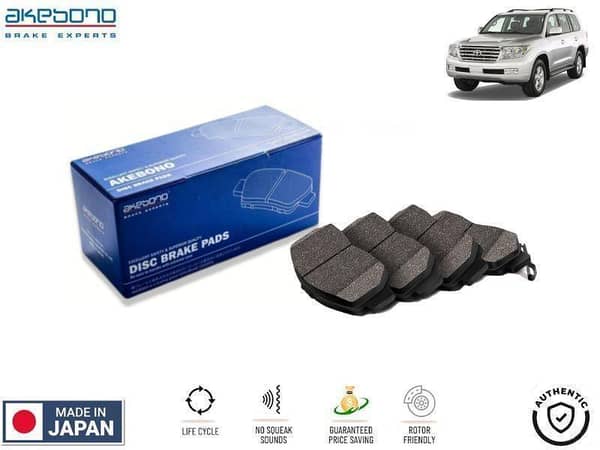 Toyota Land Cruiser 2007-2015 Front Brake Pads Akebono - Made in Japan