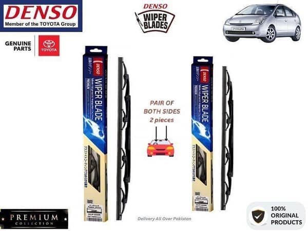 Toyota Prius 2003-2009 Denso Wiper Blade - 2 Pcs Set - Denso Premium