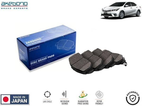 Toyota Corolla Grande 2014-2018 Rear Brake Pads Akebono - Made in Japan