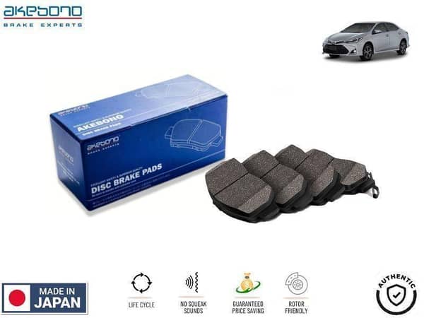 Toyota Corolla Xli 2018-2024 Rear Brake Pads Akebono - Made in Japan