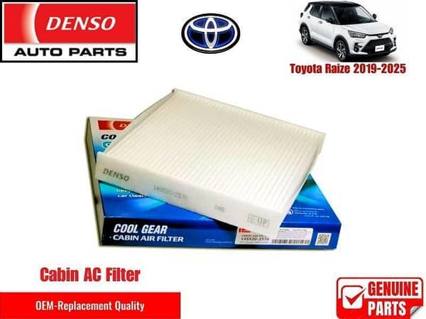 Toyota Raize  2019-2025 Denso Genuine Cabin Filter - Toyota OEM Quality
