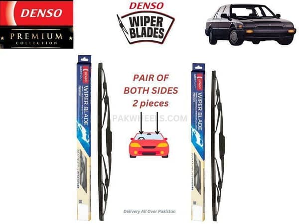 Honda Civic 1988-1990 Denso Wiper Blade - 2 Pcs Set - Denso Premium