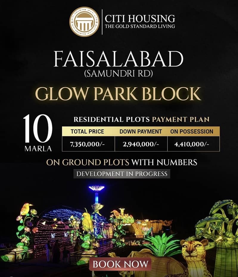 10-M PLOT on Instalment CITIHOUSING samundri road (Glow Block) 0