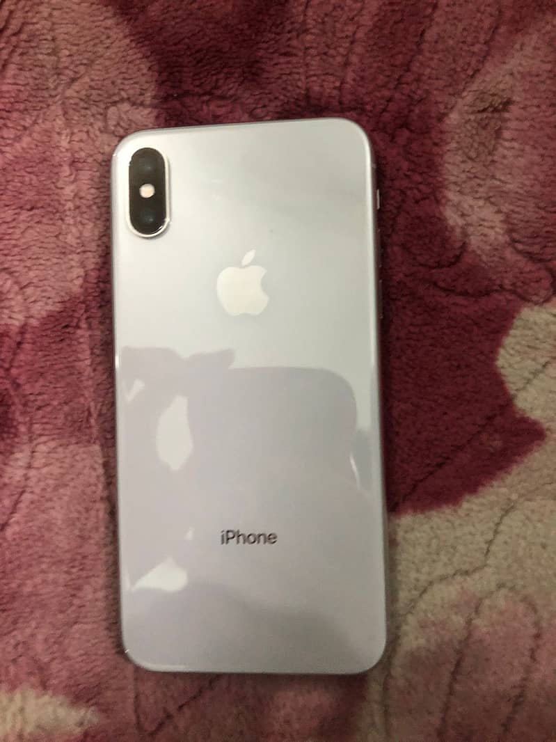 iPhone x white color, display replaced, camera 100% non-pta 0