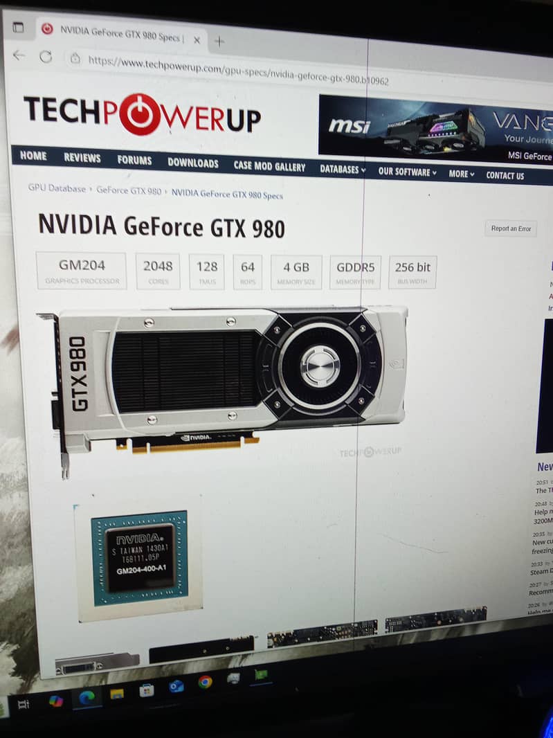 Nvidia GeForce GTX 980 4 GB GDDR5 ( Founder Edition ) Graphic Card GPU 6
