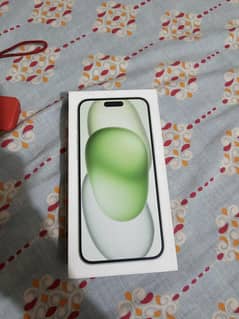 iphone 15 plus green 256gb dual sim 10/10 condition pta approved