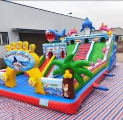 jumping slide / trampoline / Token Rides 03167954243 ٹوکن والےجھولے